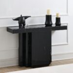 Drisana Console Table in Black Mirrored Finish AC03870 By ACME 13