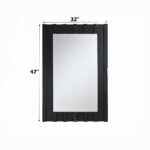 Drisana Accent Mirror in Black Mirrored Finish AC03871 By ACME 10