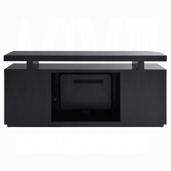 Drisana TV Stand with Fireplace in Black Mirrored Finish LV03868 By ACME 10