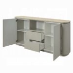 Ingram Light Gray Server with Ceramic Top DN03108 By ACME 12