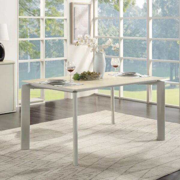 Ingram Light Gray Dining Table with Sintered Stone DN03105 By ACME 6