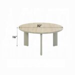 Ingram Light Gray Coffee Table with Sintered Stone LV03115 By ACME 10