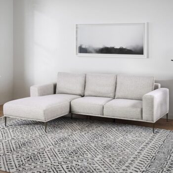 Forde Gray Sectional, Left Chaise FM63009GY-SECT-L By Furniture Of America