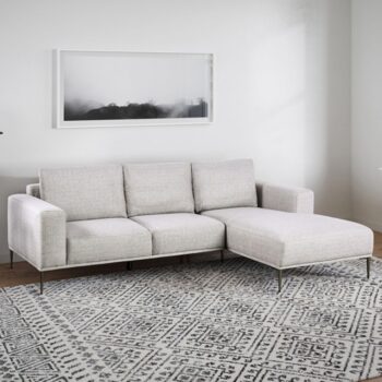 Forde Gray Sectional, Right Chaise FM63009GY-SECT-R By Furniture Of America