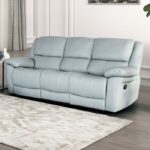 Glarus Powder Blue Sofa Manual Recliner FM69003DG-SF-M By Furniture Of America 13