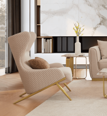 Beige Armchair HD-3181 By Homey Design