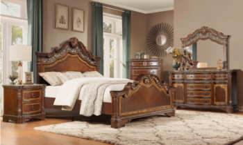 B169-Q Brown King Size Set 4PC by McFerran