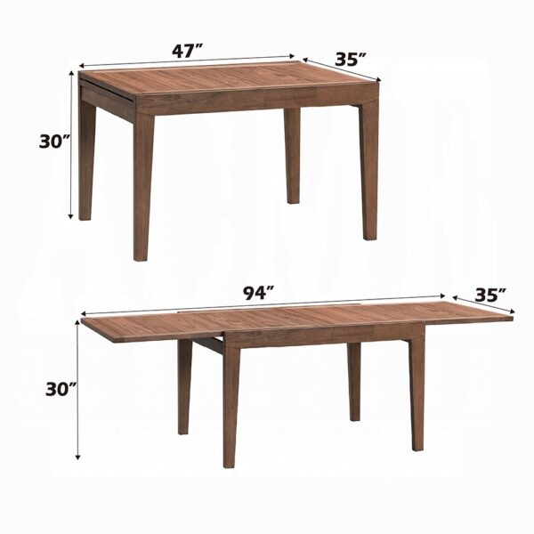 Mayah Walnut Dining Table DN04170 By ACME 14