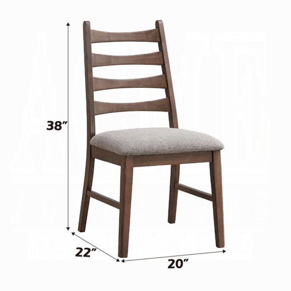 Mayah Side Chair in Gray Linen DN04171 By ACME 11