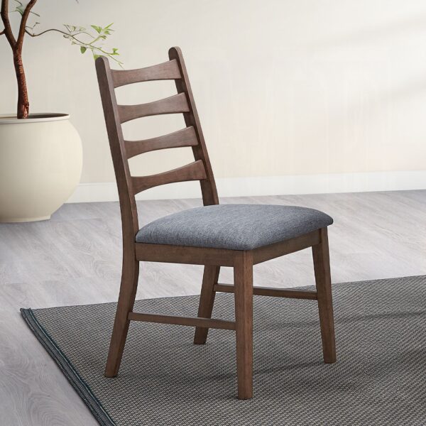 Mayah Side Chair in Dark Gray Linen DN04172 By ACME 8