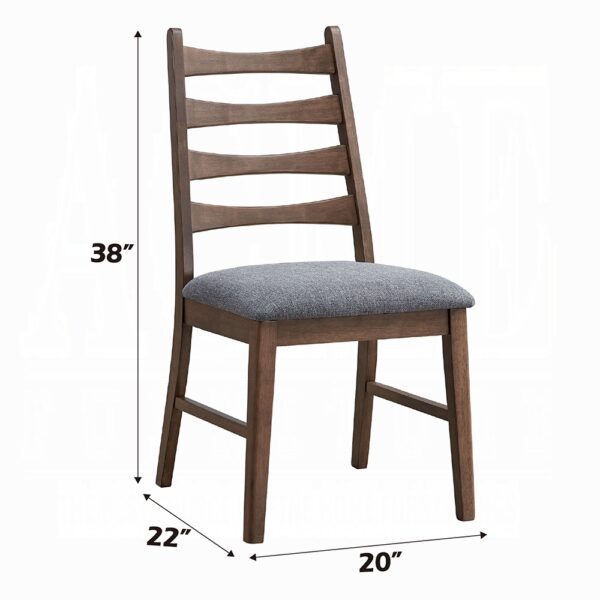 Mayah Side Chair in Dark Gray Linen DN04172 By ACME 11