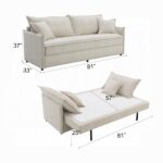 Elisea Sofa with Sleeper in Beige Fabric LV03810 By ACME 14