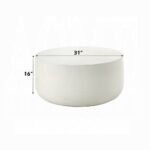 Dustan Coffee Table in White Finish LV03780 By ACME 11