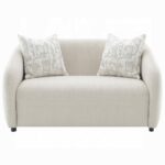 Etienne Loveseat with 3 Pillows in Beige Linen LV03581 By ACME 14