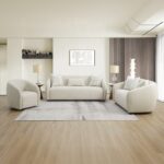 Etienne Loveseat with 3 Pillows in Beige Linen LV03581 By ACME 17