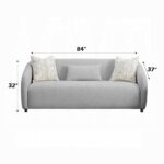 Etienne Sofa with 3 Pillows in Gray Linen LV03590 By ACME 14