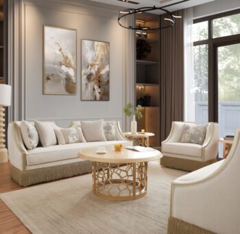 Luxury 7 PCs Dining Table Set HD-8024 By Homey Design 89