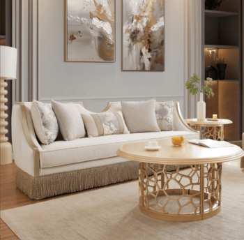 Living Room Beige Sofa HD-6127 By Homey Design