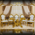 Handmade Signature Gold Dining Table Set 13