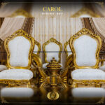 Handmade Signature Gold Dining Table Set 17