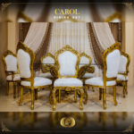 Handmade Signature Gold Dining Table Set 15
