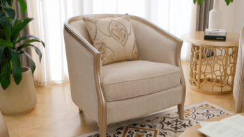 Beige Arm Chair HD-7005 By Homey Design