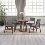 Seda Round Dining Table in Walnut Finish DN04190 By ACME 14