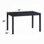 Briar Wooden Dining Table in Black Finish DN04175 By ACME 13