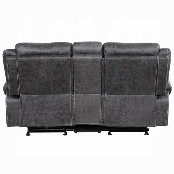 Zubaida Gray Power Motion Loveseat with USB LV04671 By ACME 12