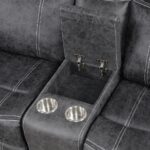 Zubaida Gray Power Motion Loveseat with USB LV04671 By ACME 20
