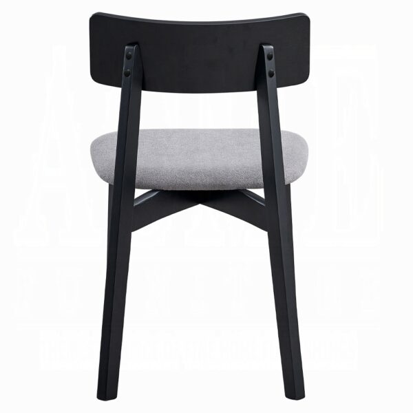 Real Side Chair in Gray Linen DN04186 By ACME 8