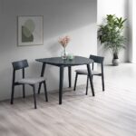 Real Side Chair in Gray Linen DN04186 By ACME 14