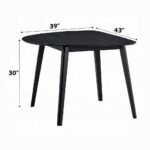 Real Wooden Dining Table in Black Finish DN04185 By ACME 13