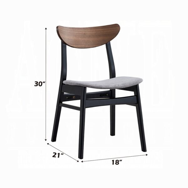 Rebi Side Chair in Gray Linen DN04181 By ACME 9