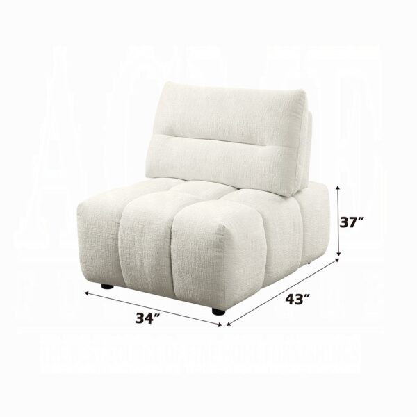 Loanna Modular – Armless Chair in Beige Linen LV04040 By ACME 12