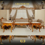 3Pcs Handmade Grandiose Real Leather Brown Sofa Set 13