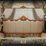 Handmade Grandiose Real Leather Brown Sofa 11