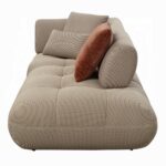 Carrick Beige Fabric Sectional Sofa with 6 Pillows LV03920 By ACME 22