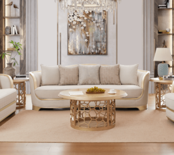 Beige Modern Sofa HD-7006 By Homey Design