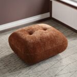 Carrick Ottoman in Brown Chenille LV03921 By ACME 11