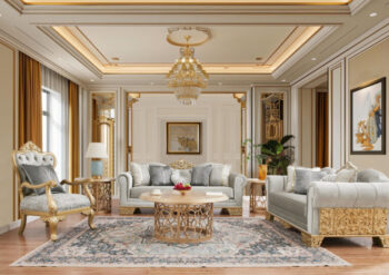 Luxury 7 PCs Dining Table Set HD-8024 By Homey Design 145