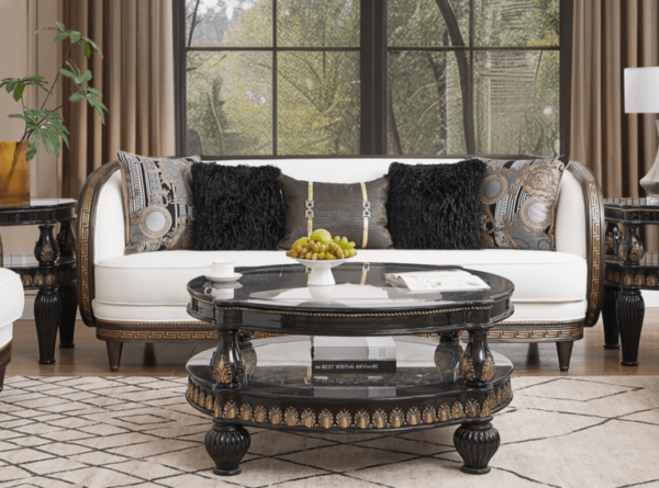 White Sofa Living Room HD-9043 By Homey Design 4