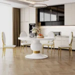 DT0214W White Dining Table By Artisan Furniture - Image 7