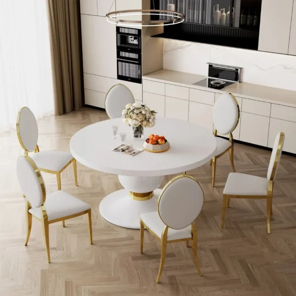 DT0214W White Dining Table By Artisan Furniture - Image 6