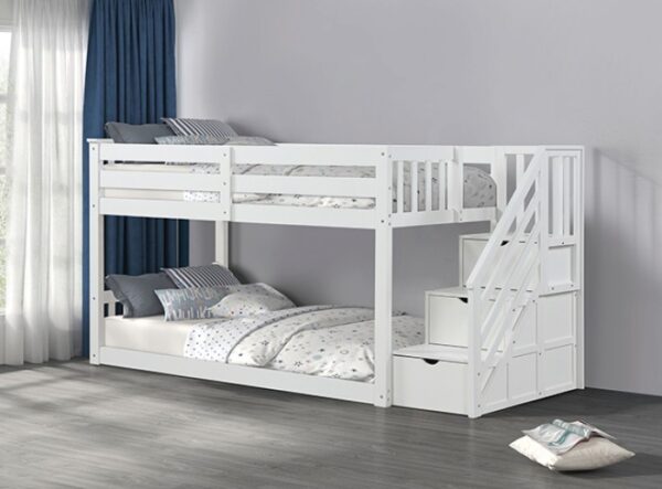 Jojo White Bunk Bed FM-BK1100WH-BED By Furniture Of America 8