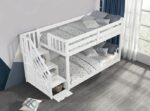 Jojo White Bunk Bed FM-BK1100WH-BED By Furniture Of America 13