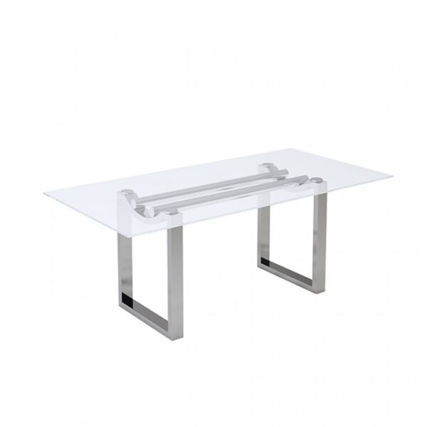 Silvestri Chrome Dining Table FM37000SV-T-TABLE By Furniture Of America 9