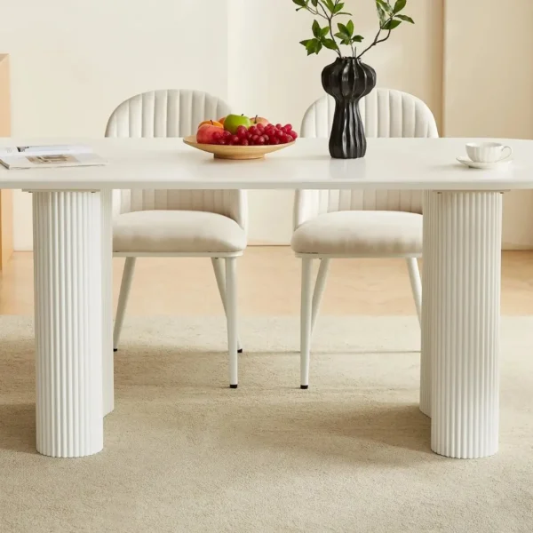 DT0223CM Matt White Dining Table By Artisan Furniture - Image 5
