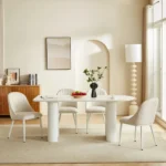 DT0223CM Matt White Dining Table By Artisan Furniture - Image 3