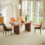 DT0227 Wood Pattern Dining Table By Artisan Furniture - Image 5